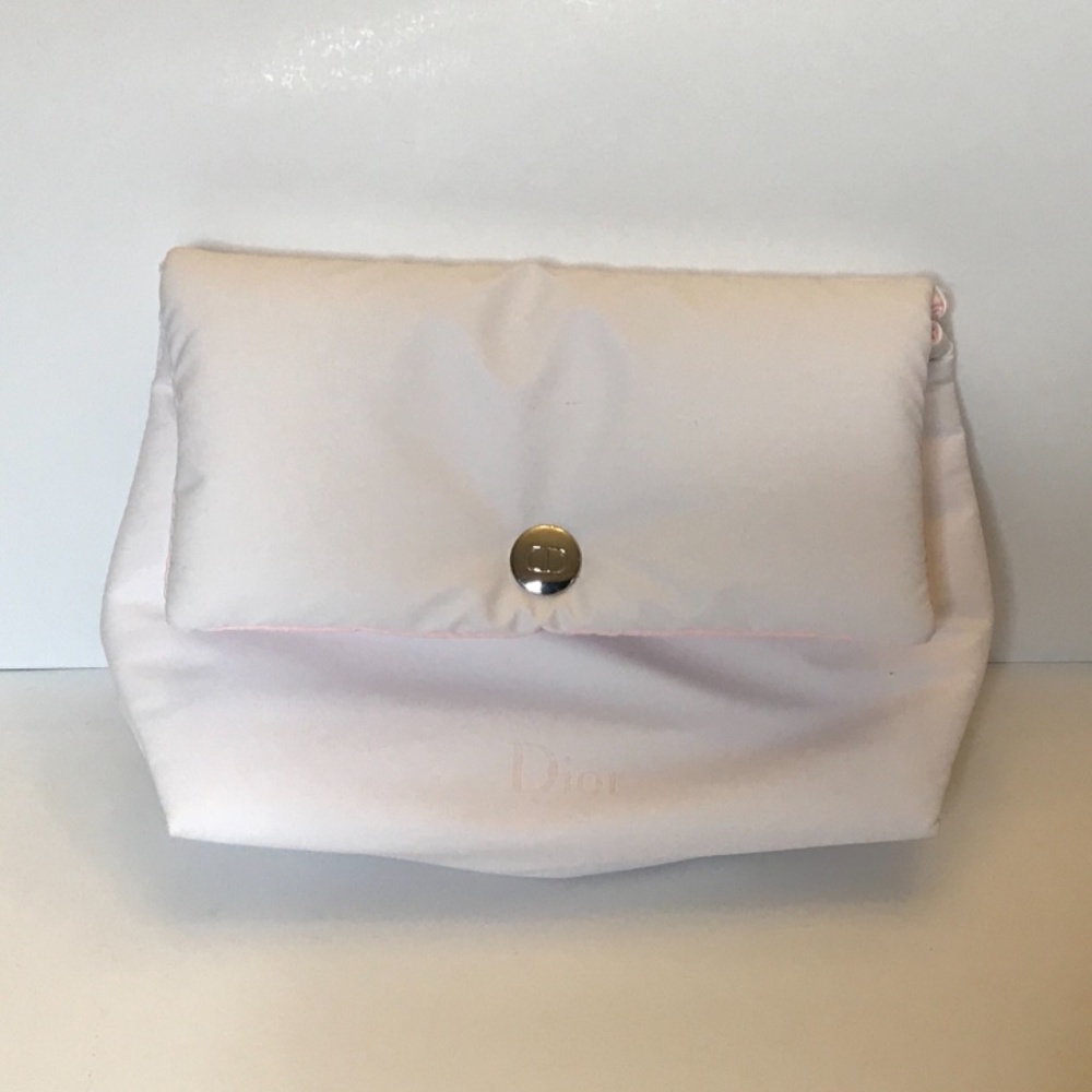 Dior White and Pink Travel Bag